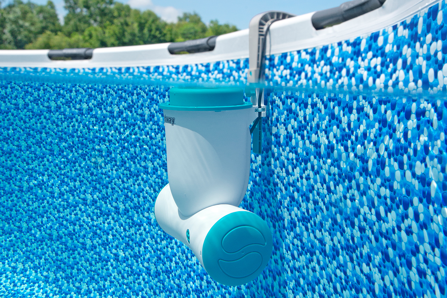 Skimatic™ 2-in-1 Einhängeskimmer/Filterpumpen-Kombination 3.974 l/h, 73 W