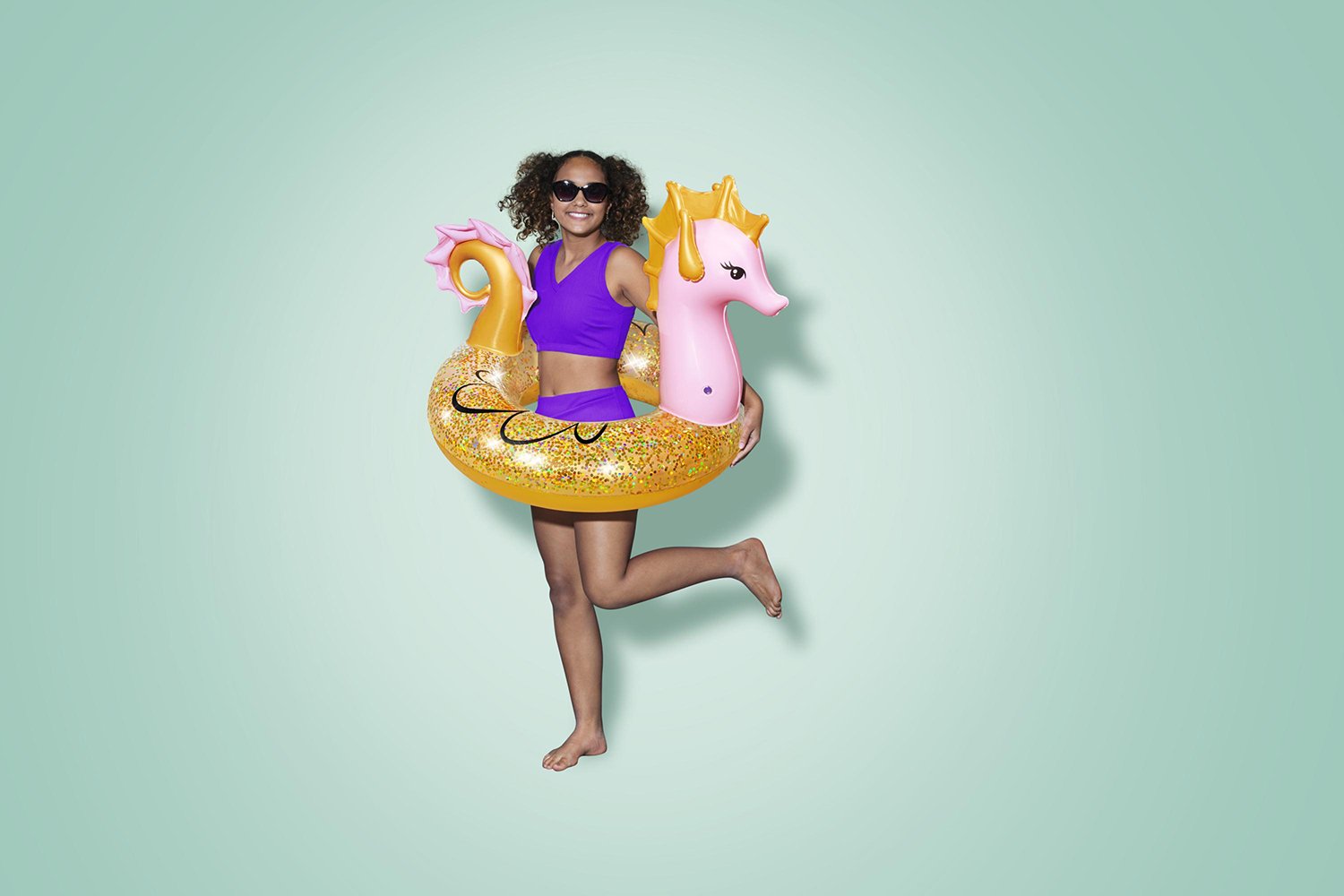 Schwimmring Glitter Seahorse 115 x 104 cm Schwimmring Glitter Seahorse 115 x 104 cm