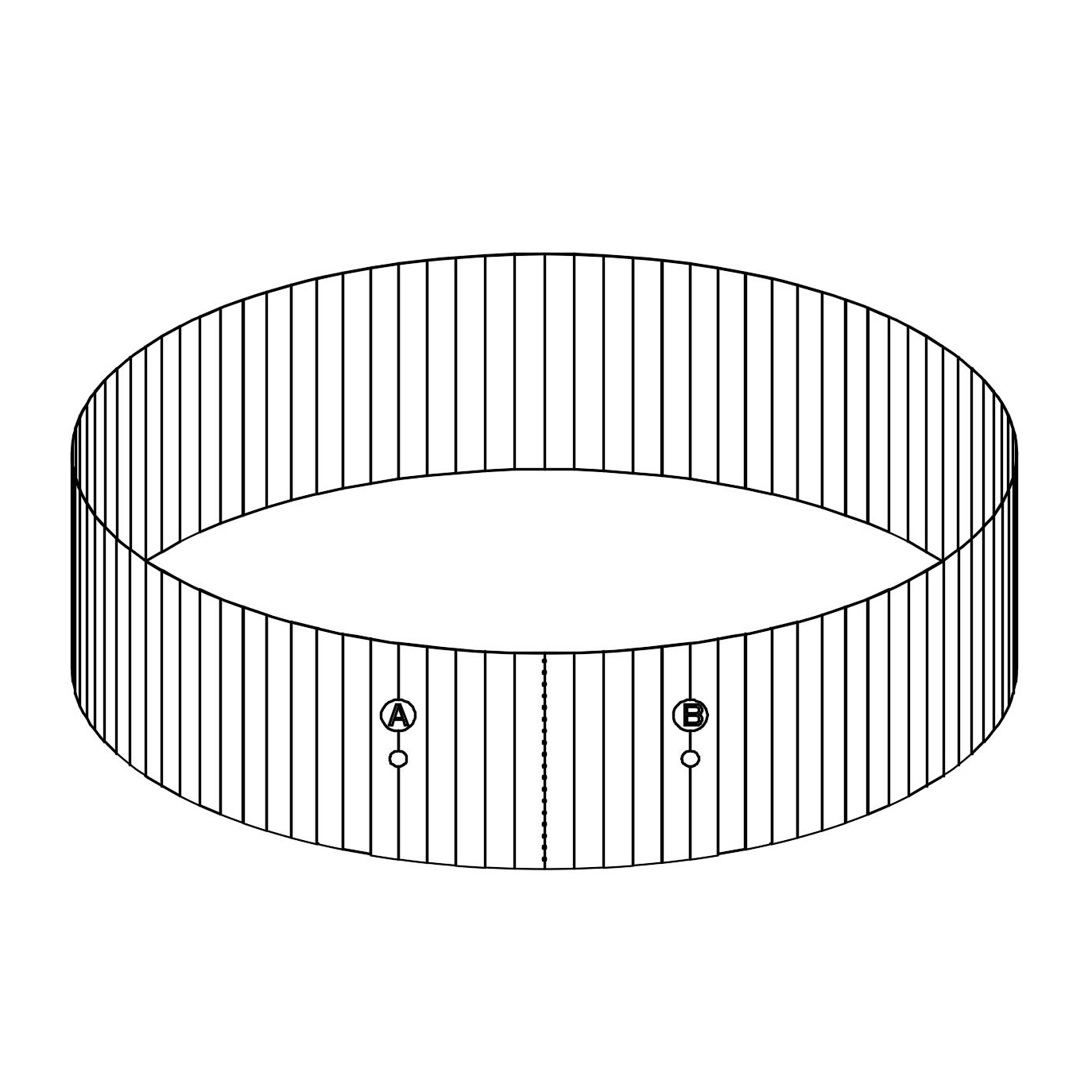 Bestway® Spare Part Steel wall for Hydrium™ Splasher pool Ø 300 x 120 cm, round