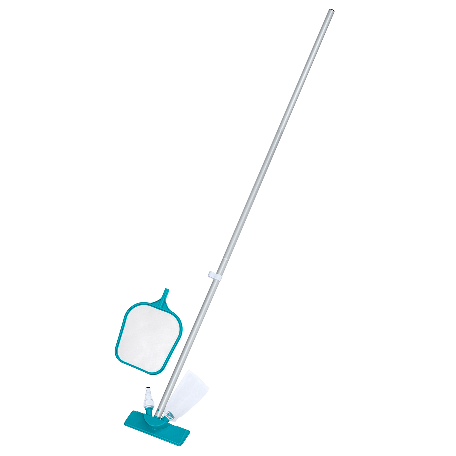 Poolpflege Basis-Set mit Venturi-Sauger & Kescher für Poolgrößen bis 396 cm