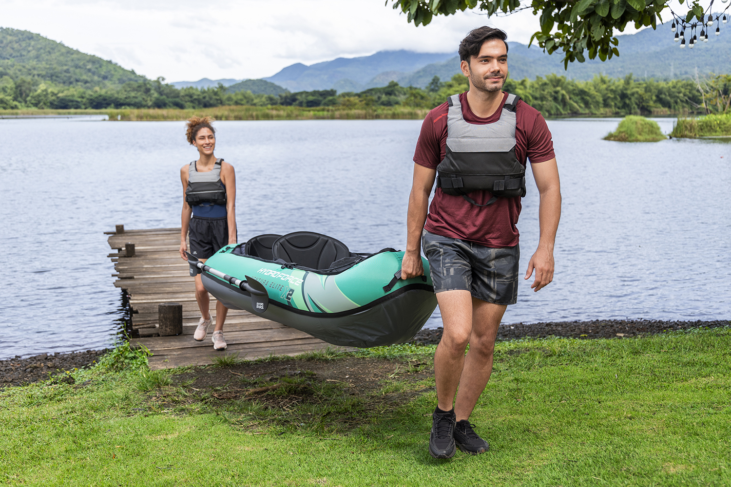 Hydro-Force™ Kajak-Set Ventura Elite™ X2 330 x 86 x 48 cm