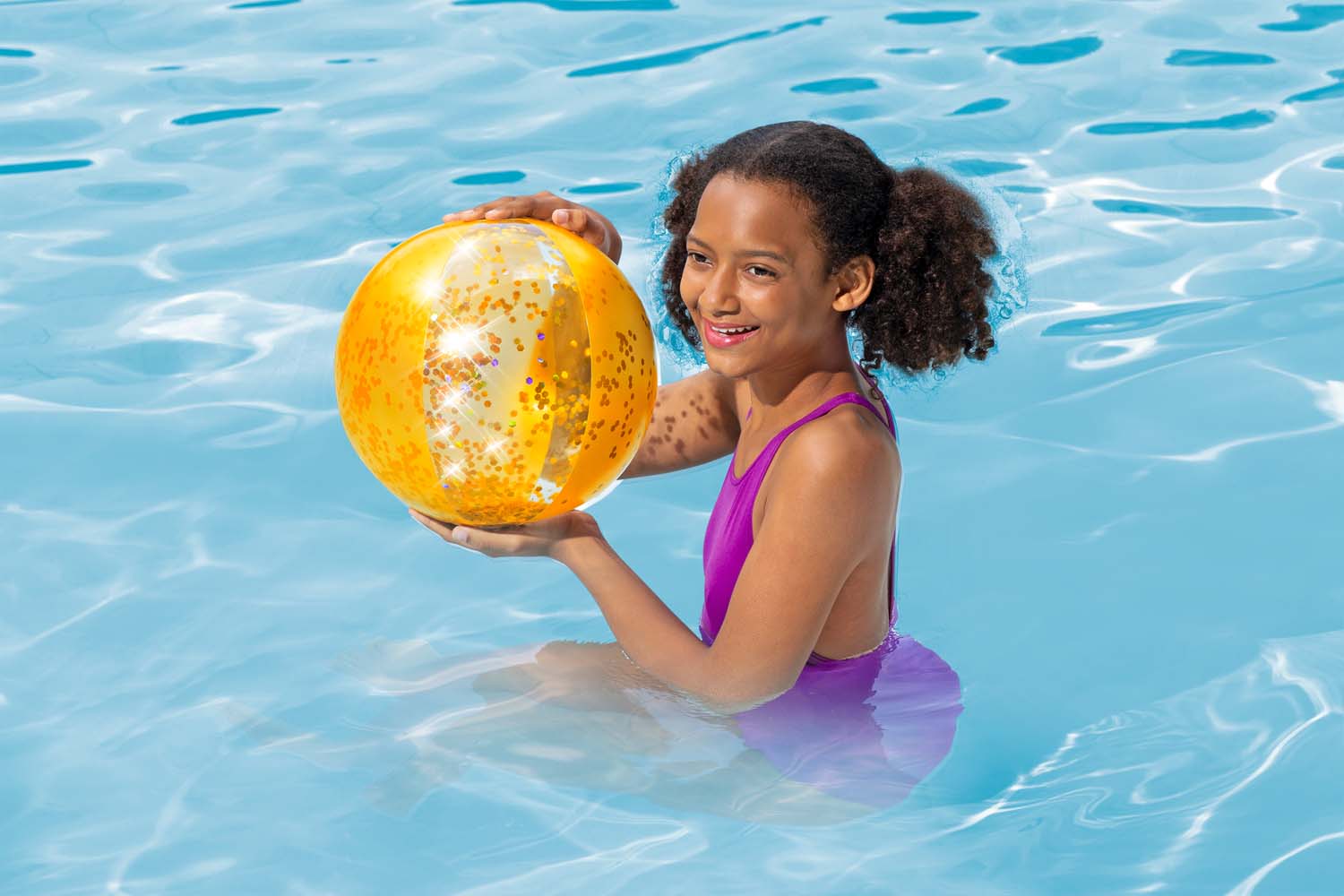 Wasserball Glitter Fusion 41 cm, sortiert