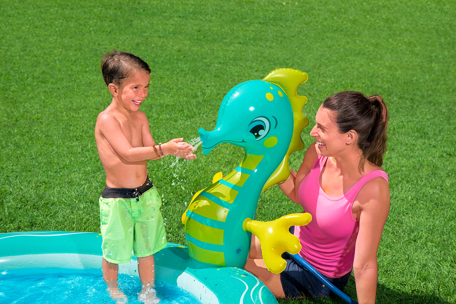 Planschbecken Seepferdchen 188 x 160 x 86 cm Planschbecken Seepferdchen 188 x 160 x 86 cm