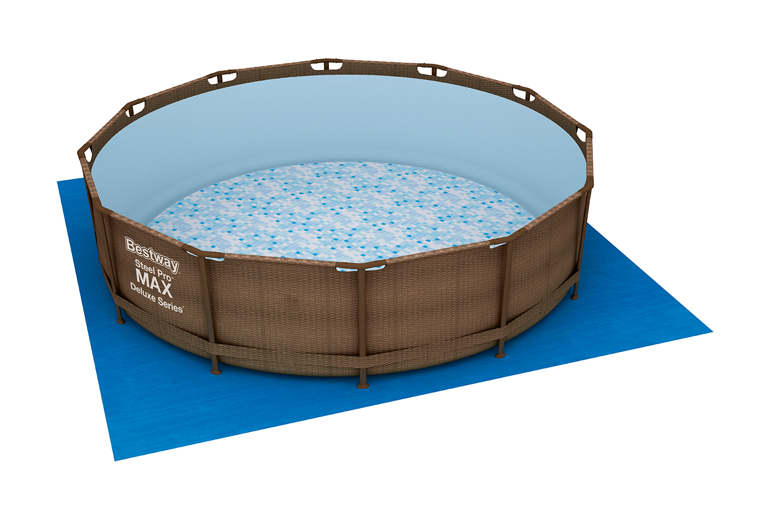 Flowclear™ PE-Bodenplane 396 x 396 cm, blau, quadratisch