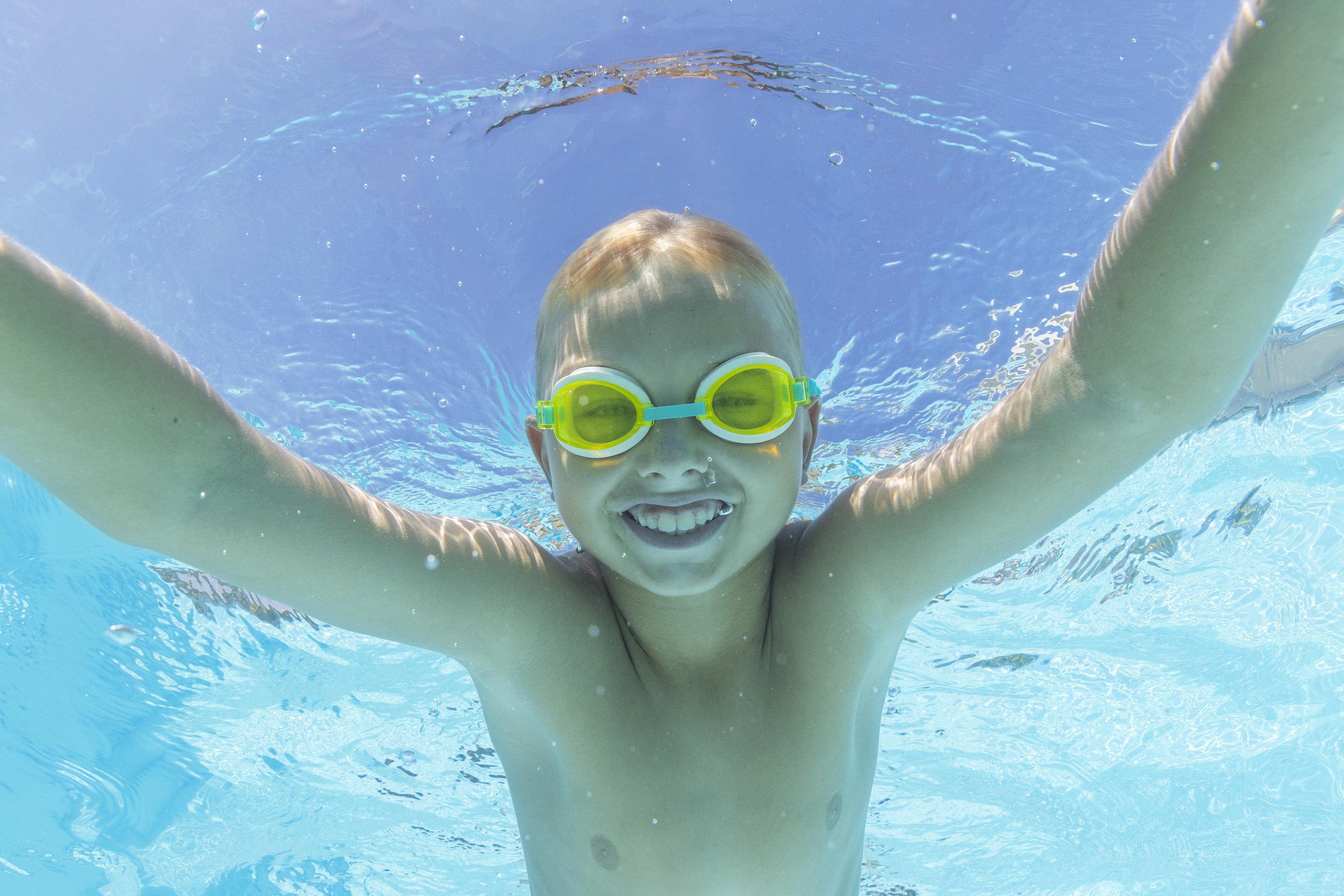 Aqua Burst Essential™ Schwimmbrille ab 7 Jahren, Gelb / Grün