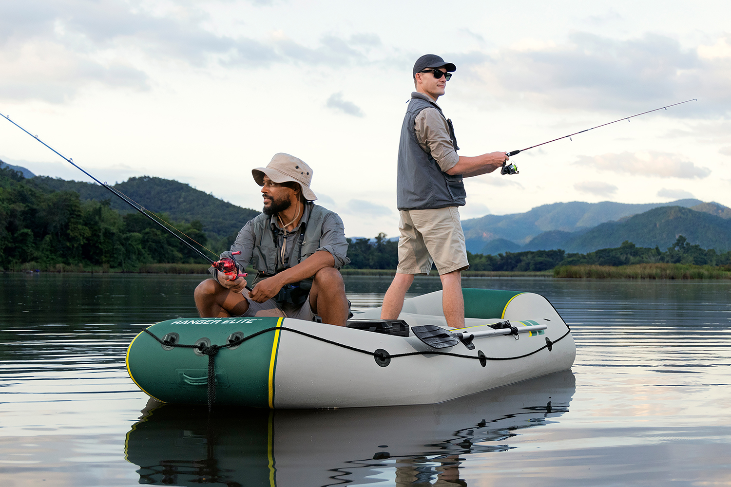 Hydro-Force™ Schlauchboot Komplett Set Ranger Elite™ X4 320 x 148 x 47 cm