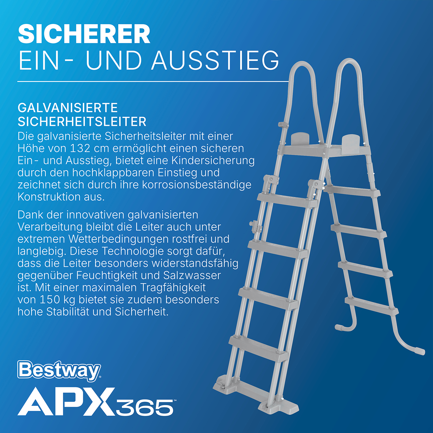 APX365™ Winterfestes Frame Pool Komplett-Set mit Sandfilteranlage 732 x 366 x 132 cm, Marmor-Optik (Dunkel), eckig
