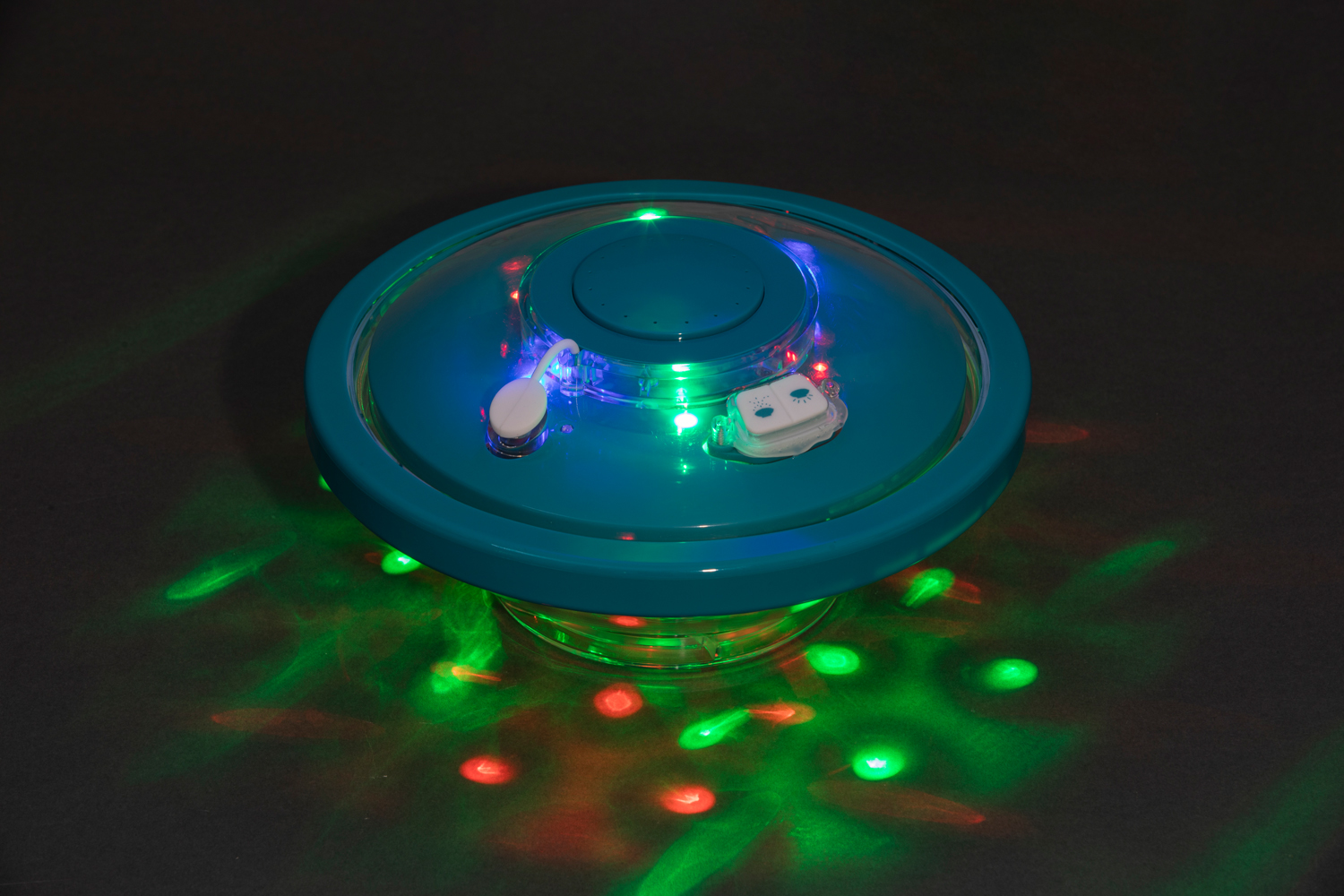 akkubetriebene LED-Wasserfontäne Ø 18,9 x 9,3 cm