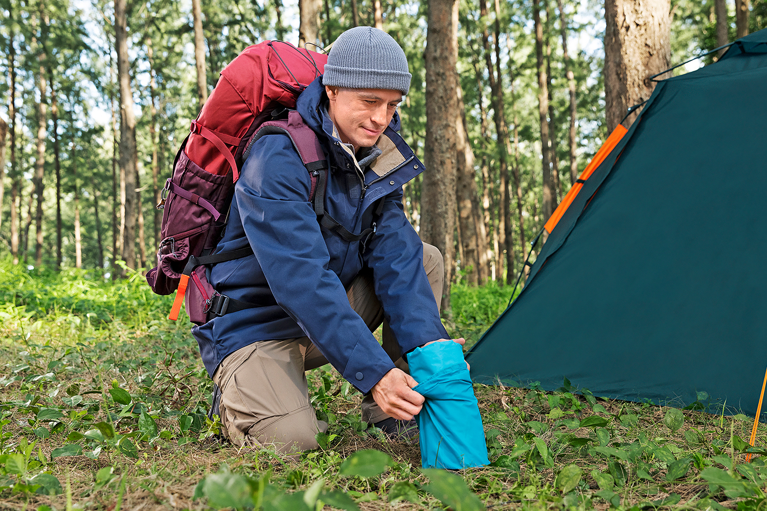 Aufblasbare Single-Isomatte AlpineLite™ für Mumienschlafsäcke 183 x 51 x 7,5 cm