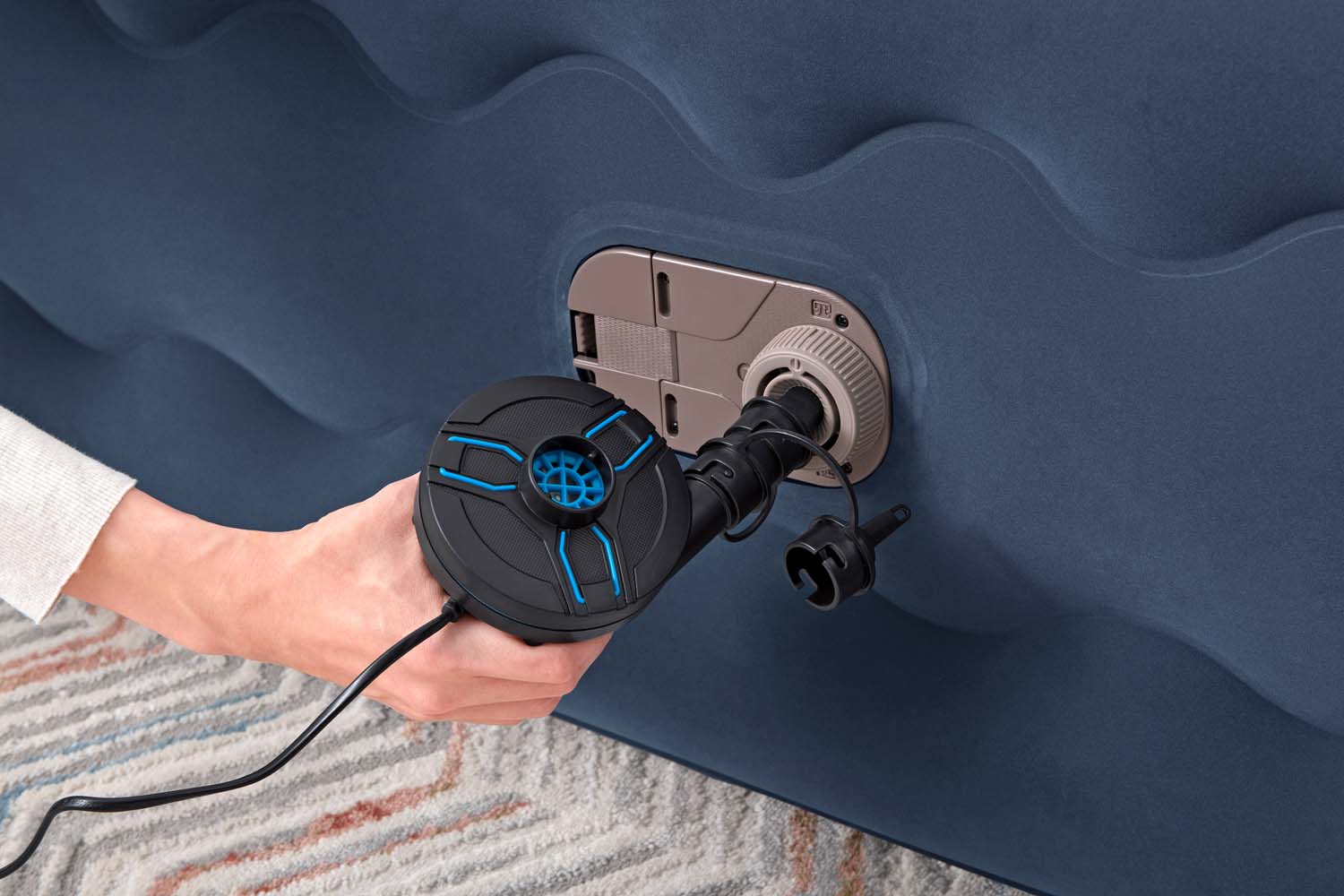 TriTech™ Doppelluftbett TruLeisure™ mit antimikrobieller Oberfläche & integrierter Elektropumpe 203 x 152 x 51 cm