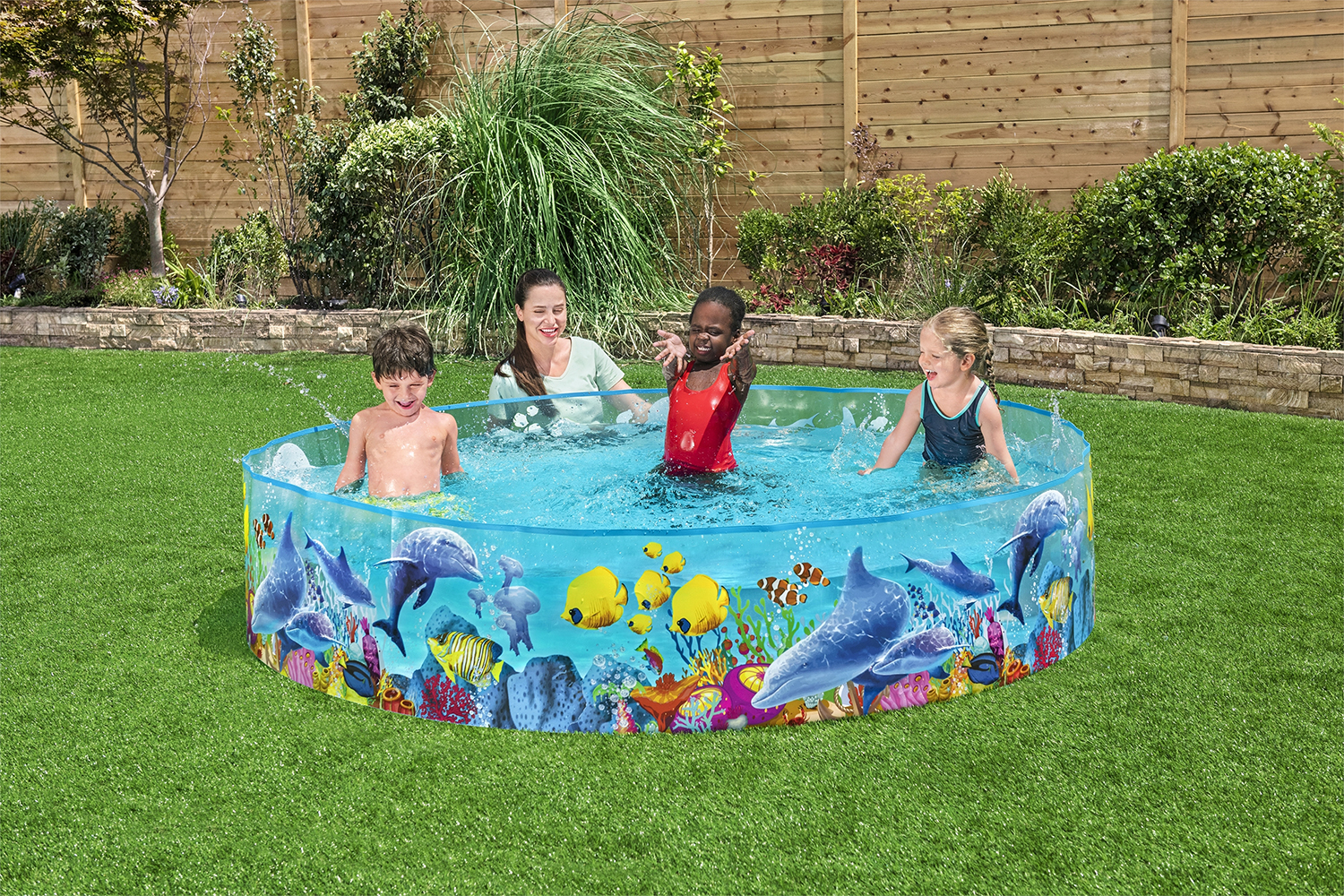 Bestway® ?8' x H18"/?2.44m x H46cm Fill 'N Fun Odyssey Pool