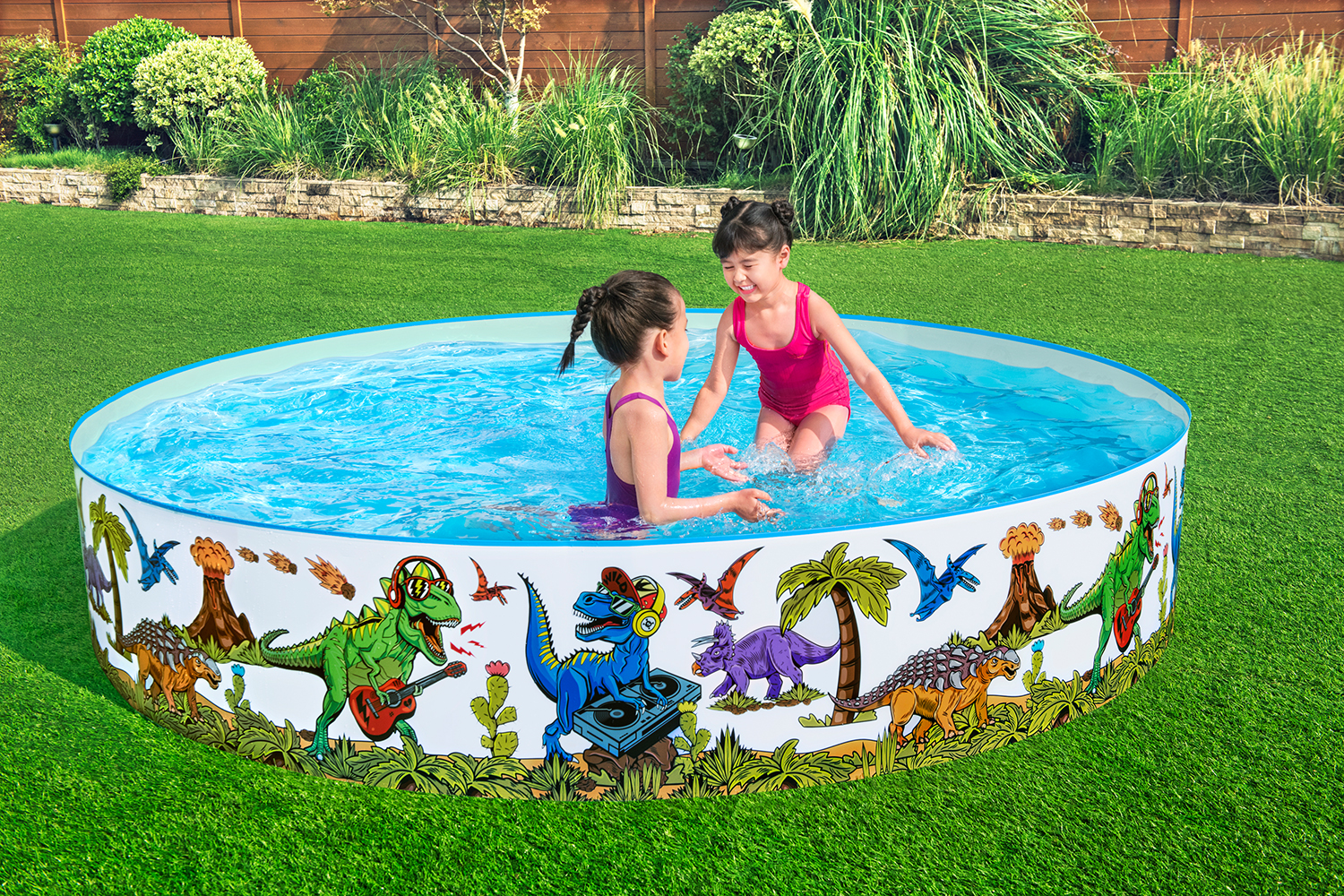 Fill 'N Fun™ Planschbecken Dinosaurier, Ø 244 x 46 cm
