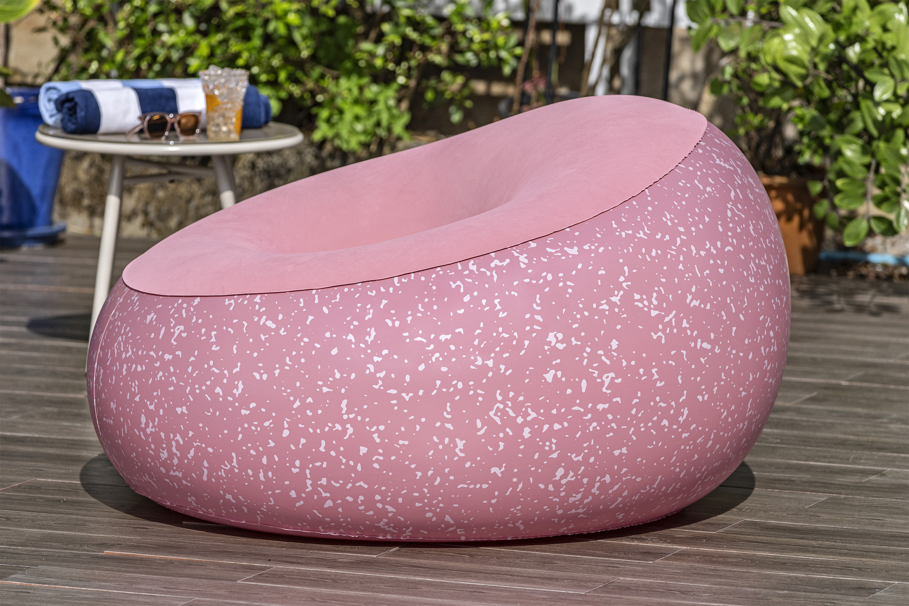 Inflate-A-Chair™ Luftsessel 112 x 112 x 66 cm, pink