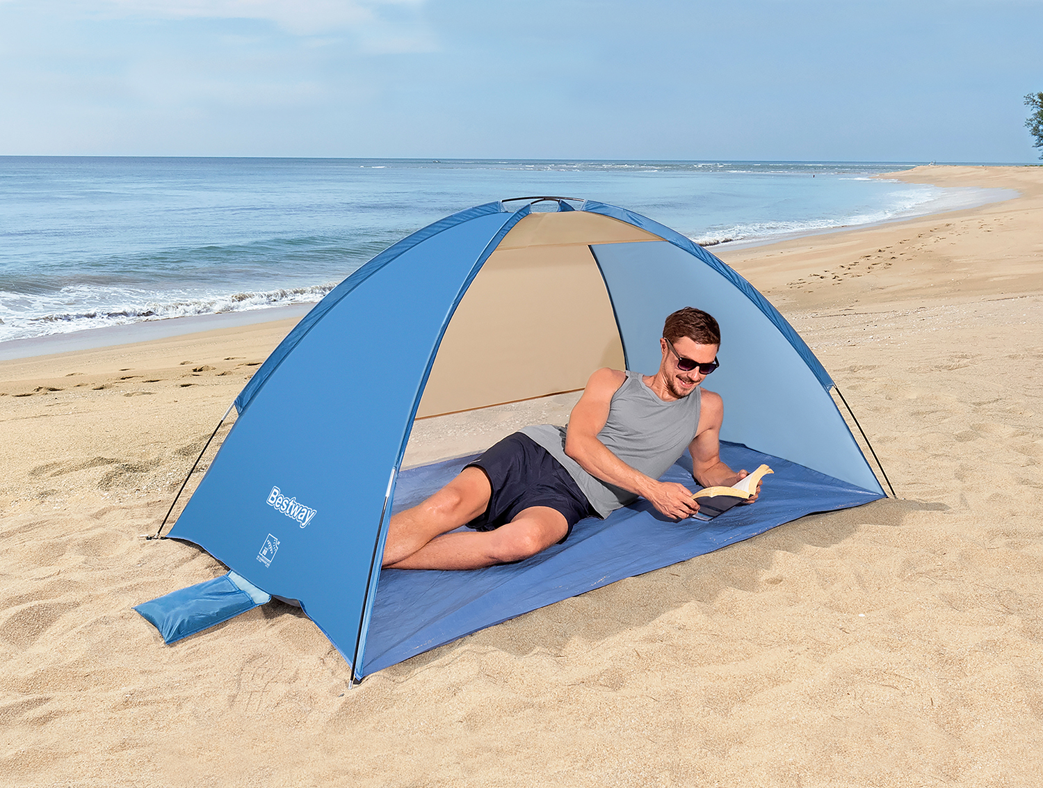 Strandmuschel Beach Ground 2 200 x 120 x 95 cm Strandmuschel Beach Ground 2 200 x 120 x 95 cm