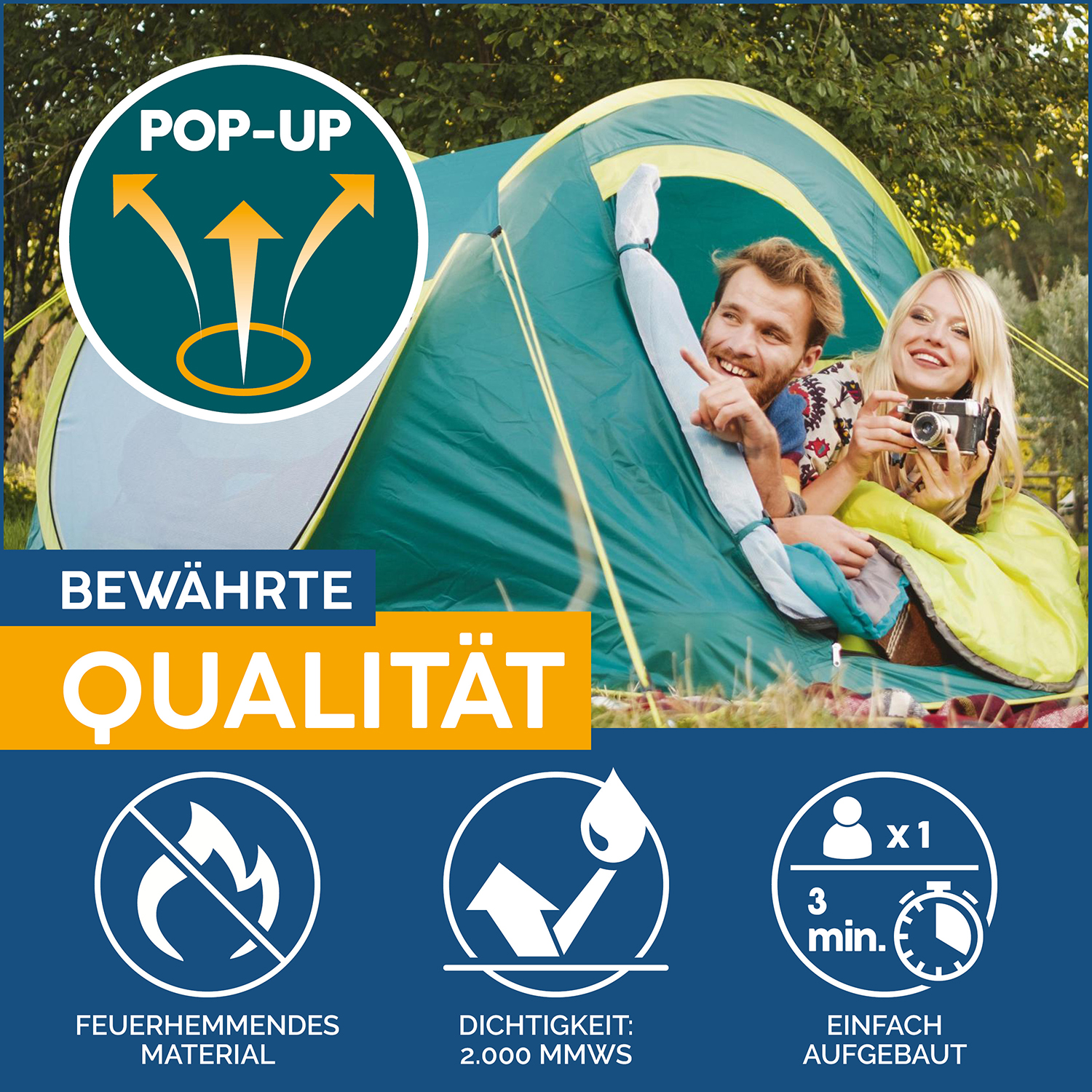 Pavillo™ 7'9"x57"x39"/2.35mx1.45mx1.00m Coolmount 2 Tent