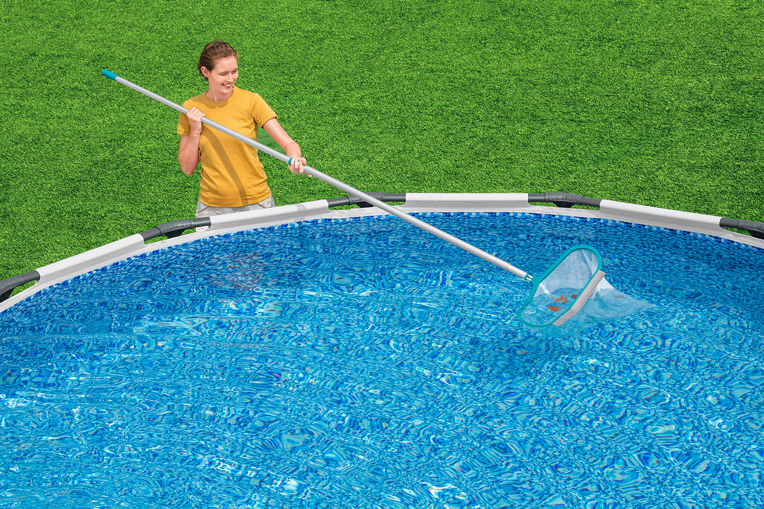 Poolkescher AquaNet™ Deluxe für Teleskopstange 50 x 48 x 2,8 cm