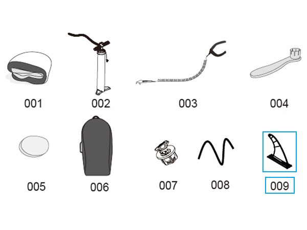 Bestway® Spare Part Removable fin All Hydro-Force™ SUP's