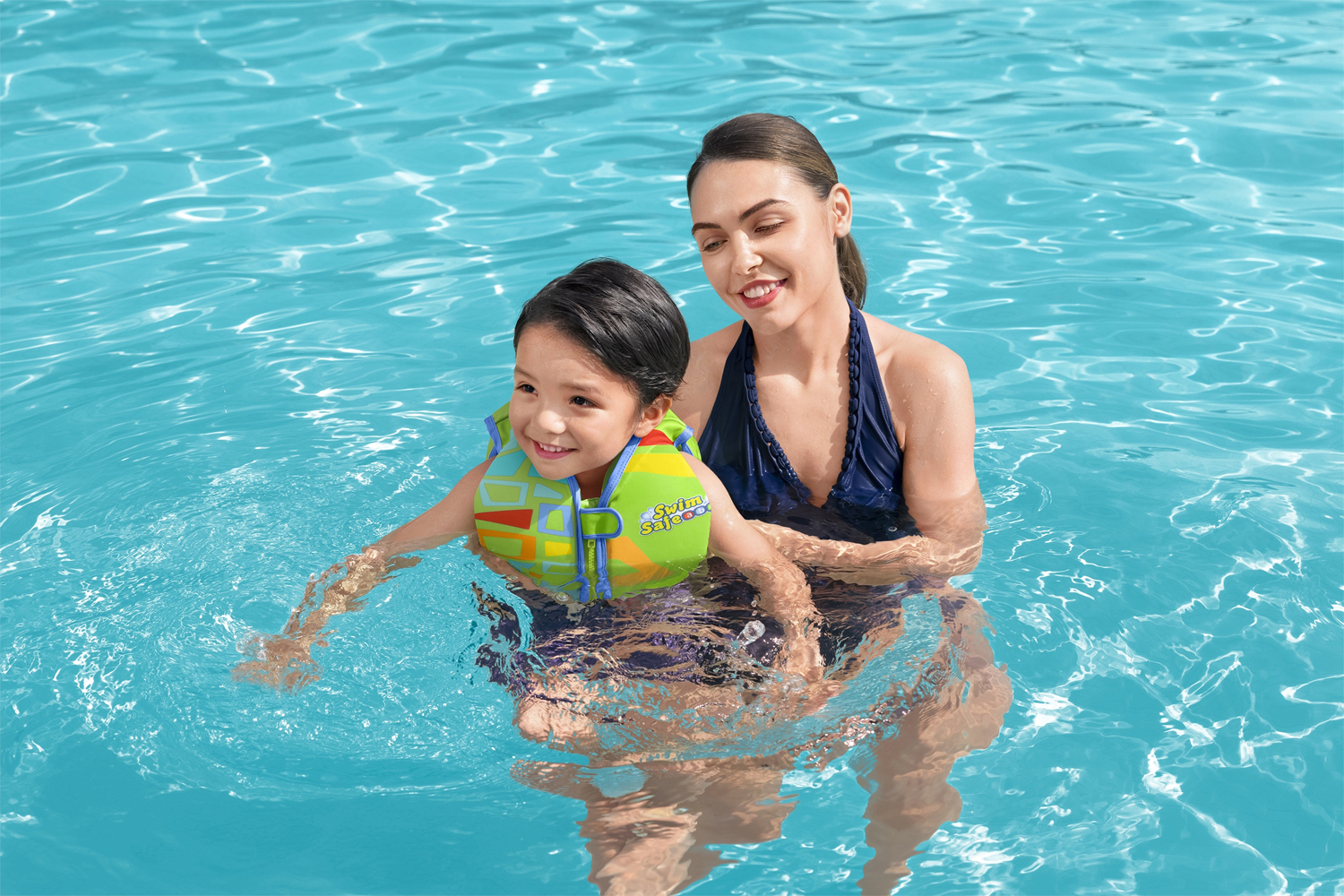 Swim Safe ABC™ Schwimmweste mit Textilbezug Stufe B AquaStar™ 1-3 Jahre, sortiert