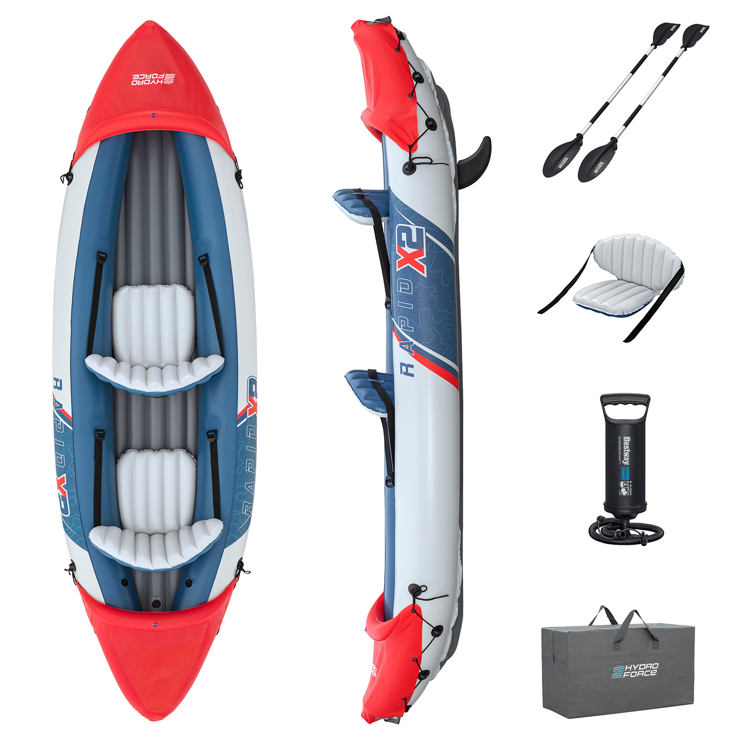 Hydro Force® Kajak-Set Rapid™ X2 321 x 100 x 44 cm