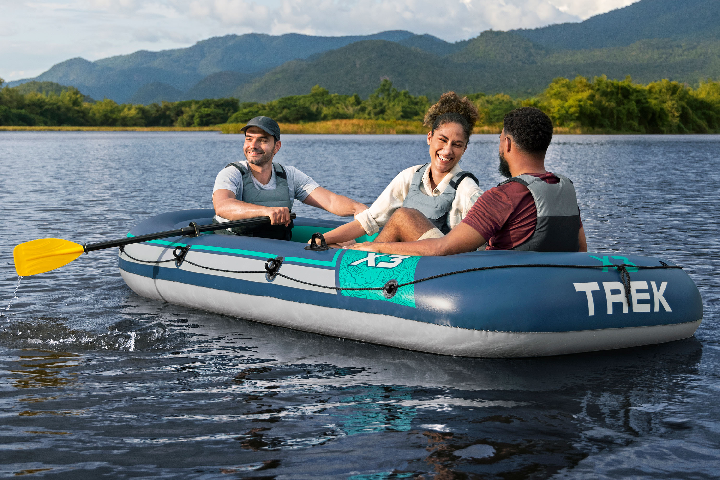 Hydro Force® Schlauchboot Set Trek™ X3 294 x 137 x 39 cm