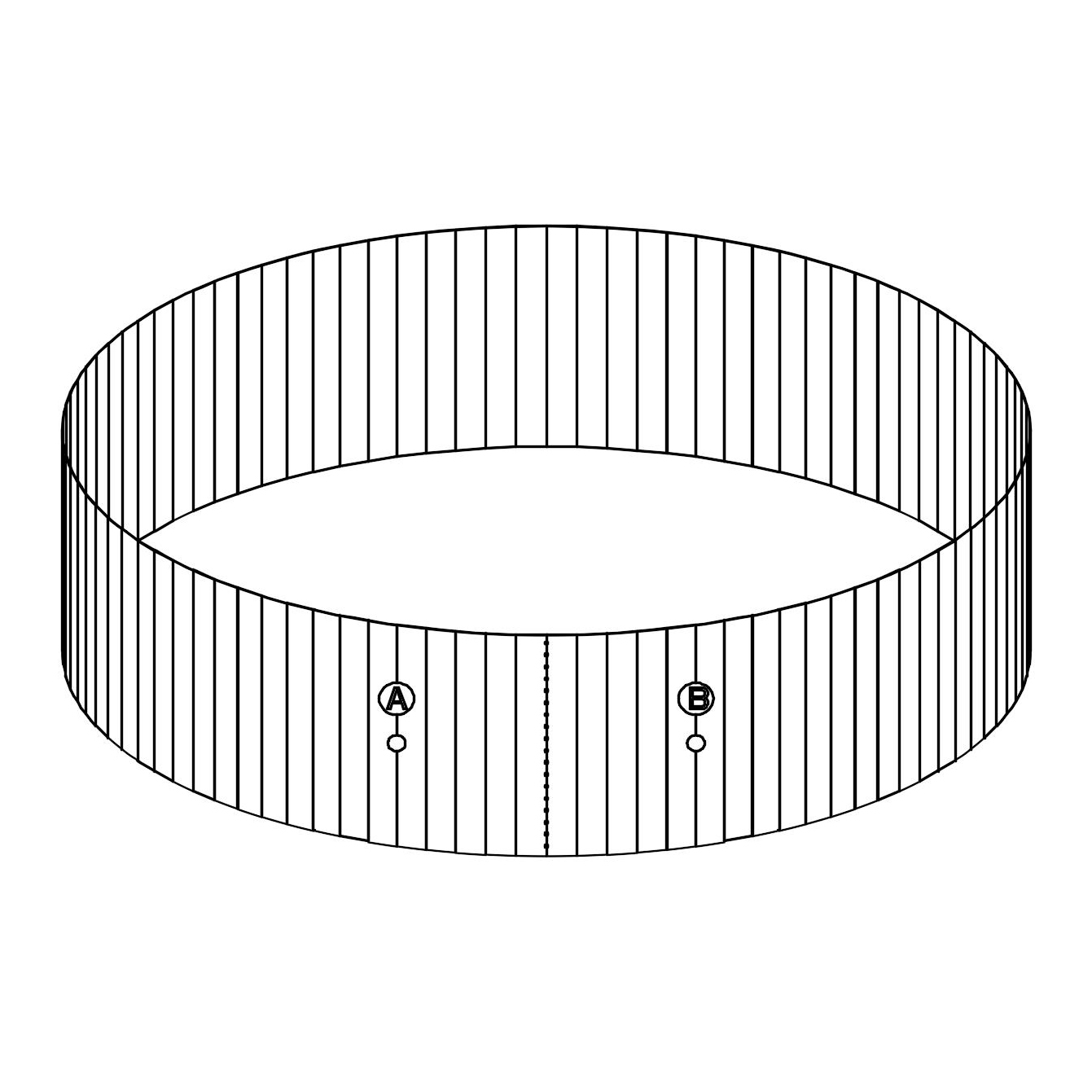 Bestway® Spare Part Steel wall for Hydrium™ Splasher pool Ø 460 x 120 cm, round