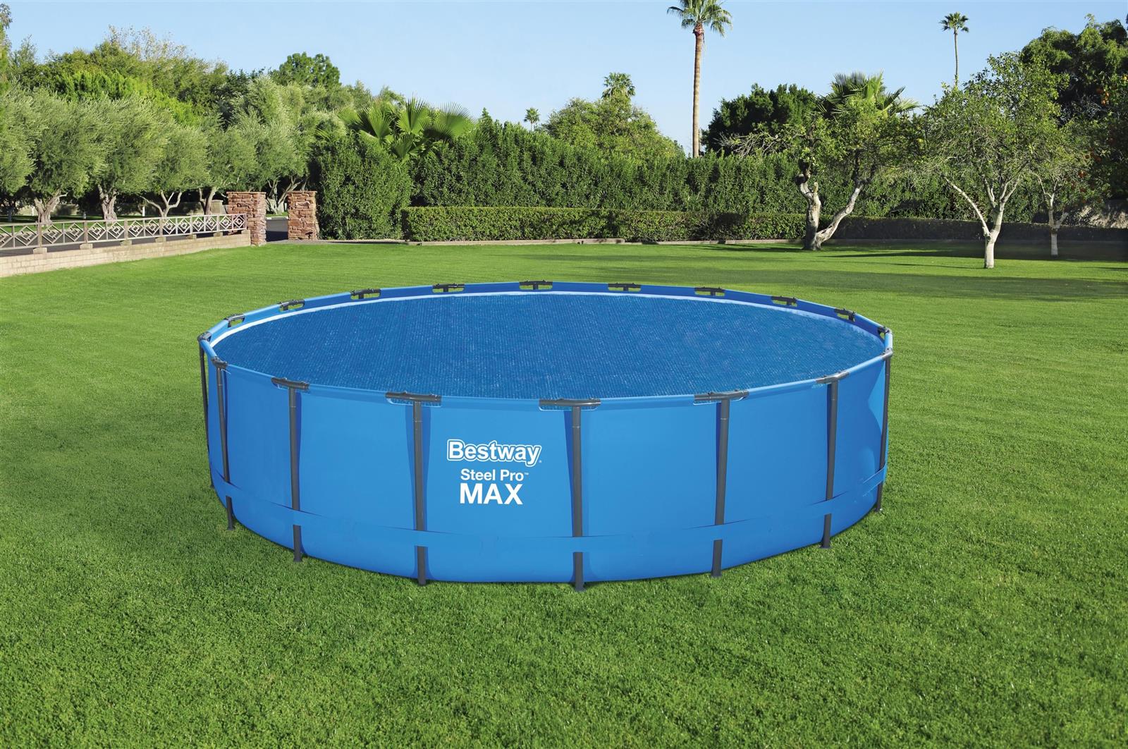 Flowclear™ PE-Solarabdeckplane Ø 527 cm, blau, rund