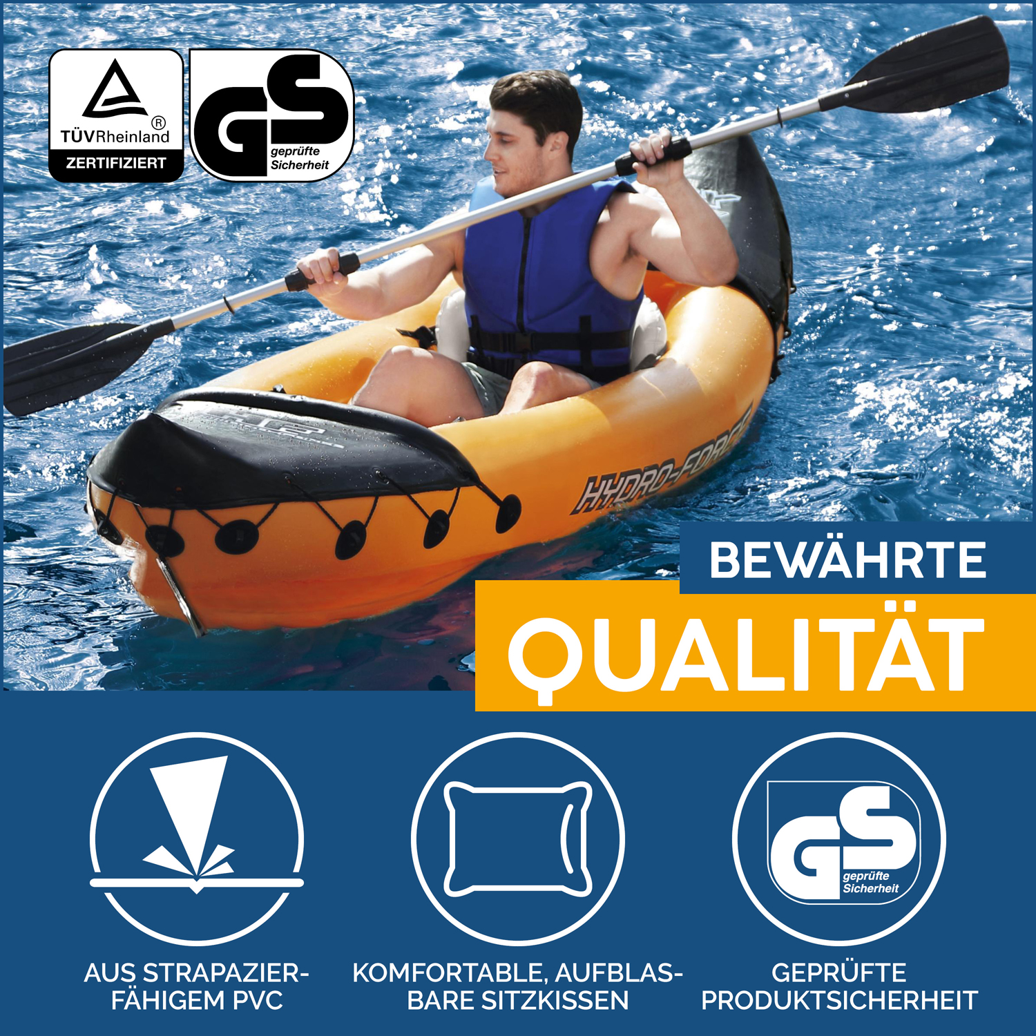 Hydro-Force™ Kajak-Set Lite-Rapid™ X2 321 x 88 x 44 cm 