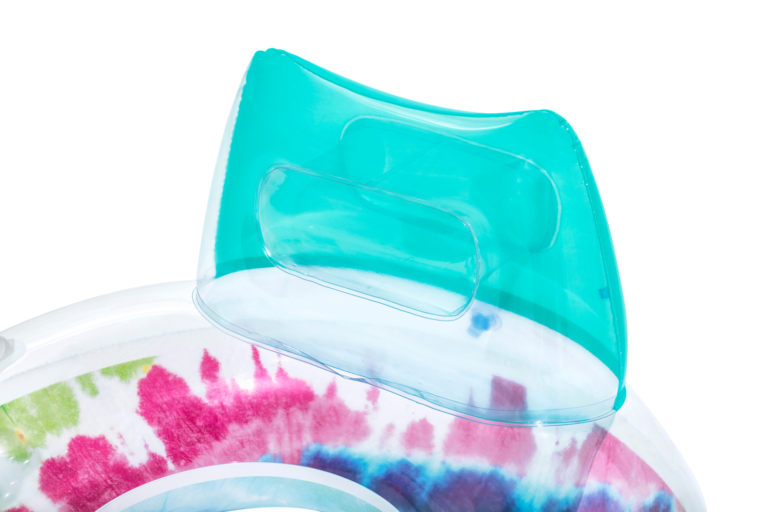 Schwimmring Tie Dye mit Kopfstütze 118 x 117 cm