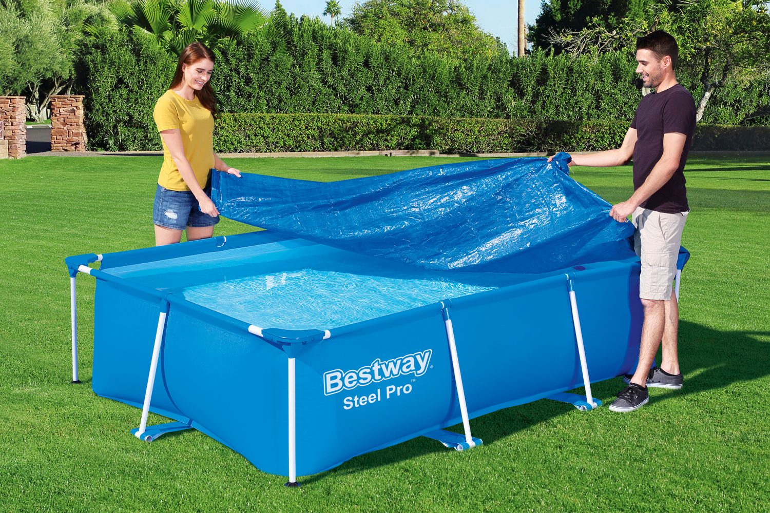 PE-Abdeckplane 264 x 174 cm, blau, eckig