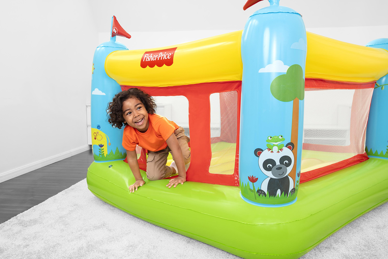 Fisher-Price® 69" x 68" x 53"/1.75m x 1.73m x 1.35m Bouncetastic Bouncer