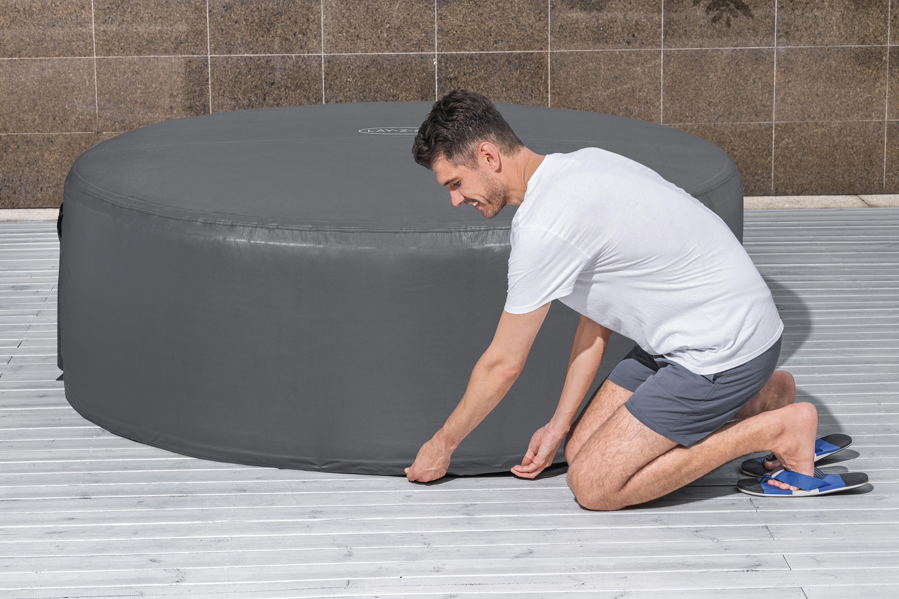 LAY-Z-SPA® Xtras EnergySense® Plus Thermo-Komplettabdeckung Ø 180 x 66 cm, rund