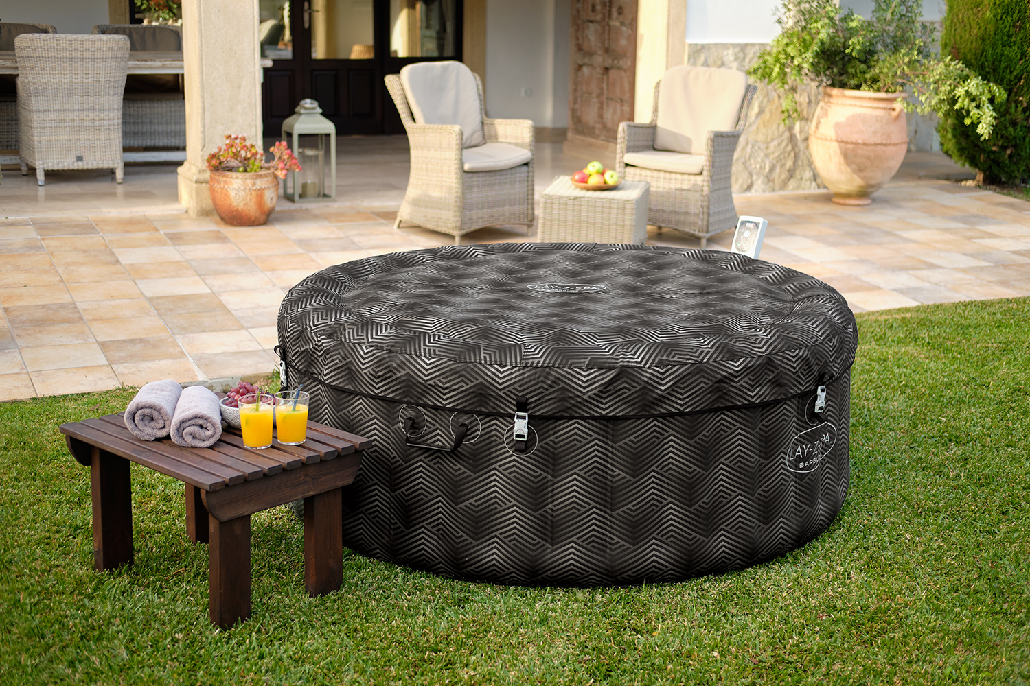 LAY-Z-SPA® UltraFit™ -Whirlpool Barbuda AirJet™ Ø 180 x 66 cm, rund