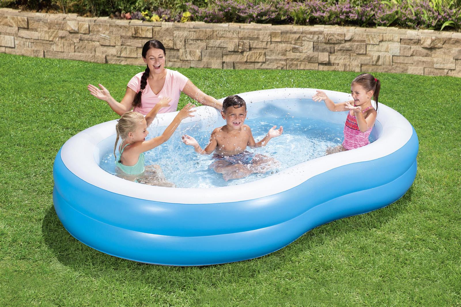 Bestway® 8'7" x 62" x 18"/2.62m x 1.57m x 46cm The Big Lagoon Family Pool