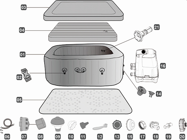Bestway® Spare Part  5" Chemical Floater For SPA