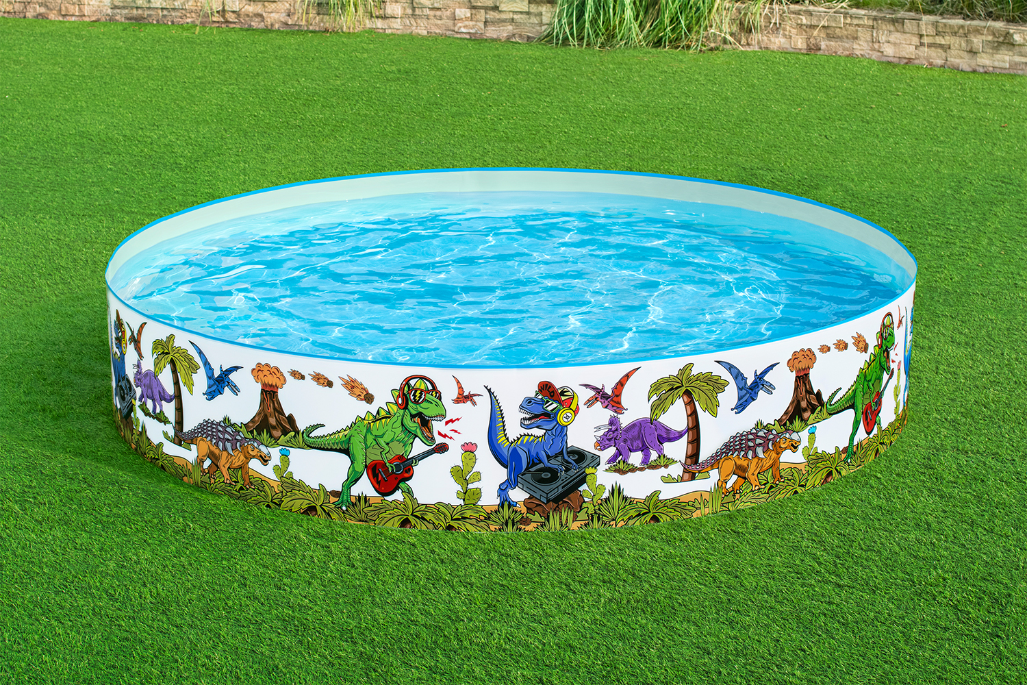 Fill 'N Fun™ Planschbecken Dinosaurier, Ø 244 x 46 cm
