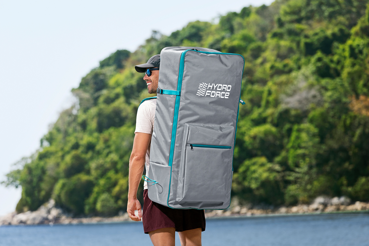 Hydro Force® SUP Touring Board-Set Glider Elite™ mit Sitz 381 x 79 x 15 cm