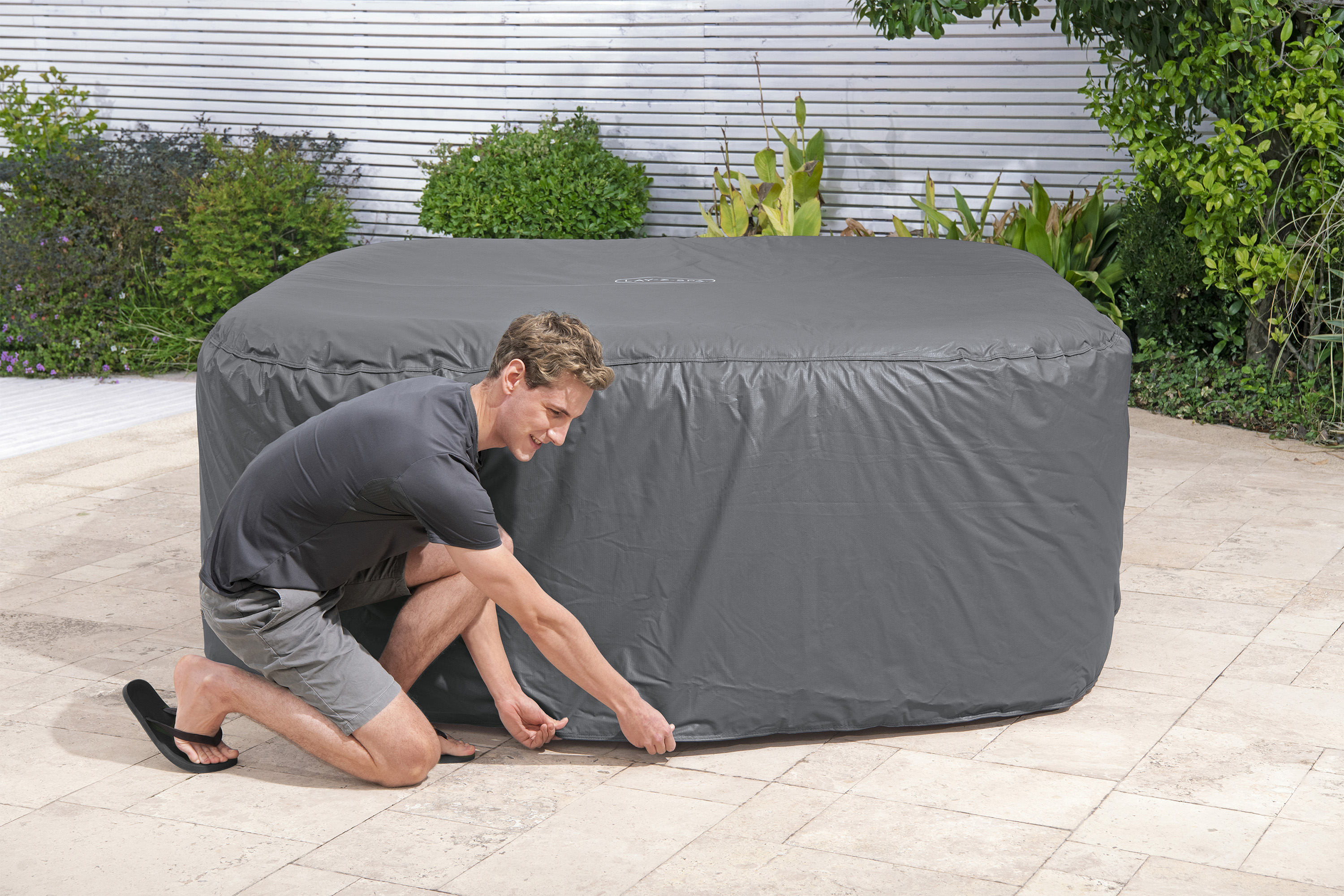 LAY-Z-SPA® Xtras EnergySense® Plus Thermo Komplettabdeckung 201 x 201 x 80 cm, eckig