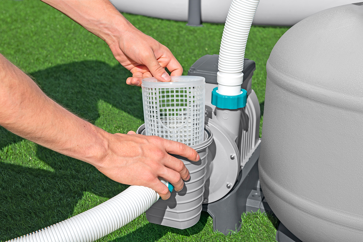 Sandfilteranlage mit Zeitschaltuhr 11.355 l/h, 500 W Sandfilteranlage mit Zeitschaltuhr 11.355 l/h, 500 W