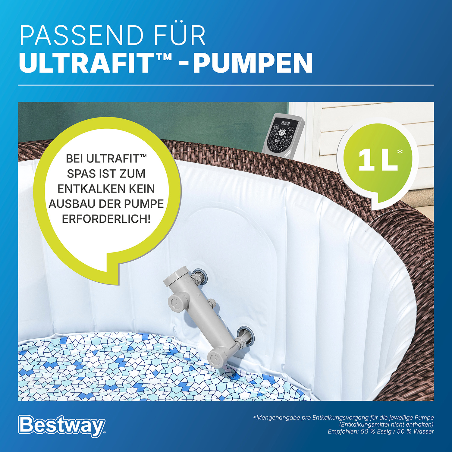 LAY-Z-SPA® Entkalker für alle LAY-Z-SPA® Pumpeneinheiten