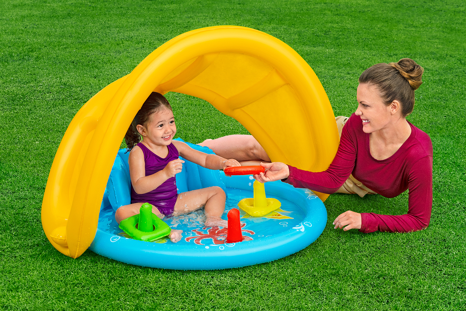 Lil' SeaShapes™ Planschbecken mit Sonnenschutzdach 115 x 89 x 76 cm