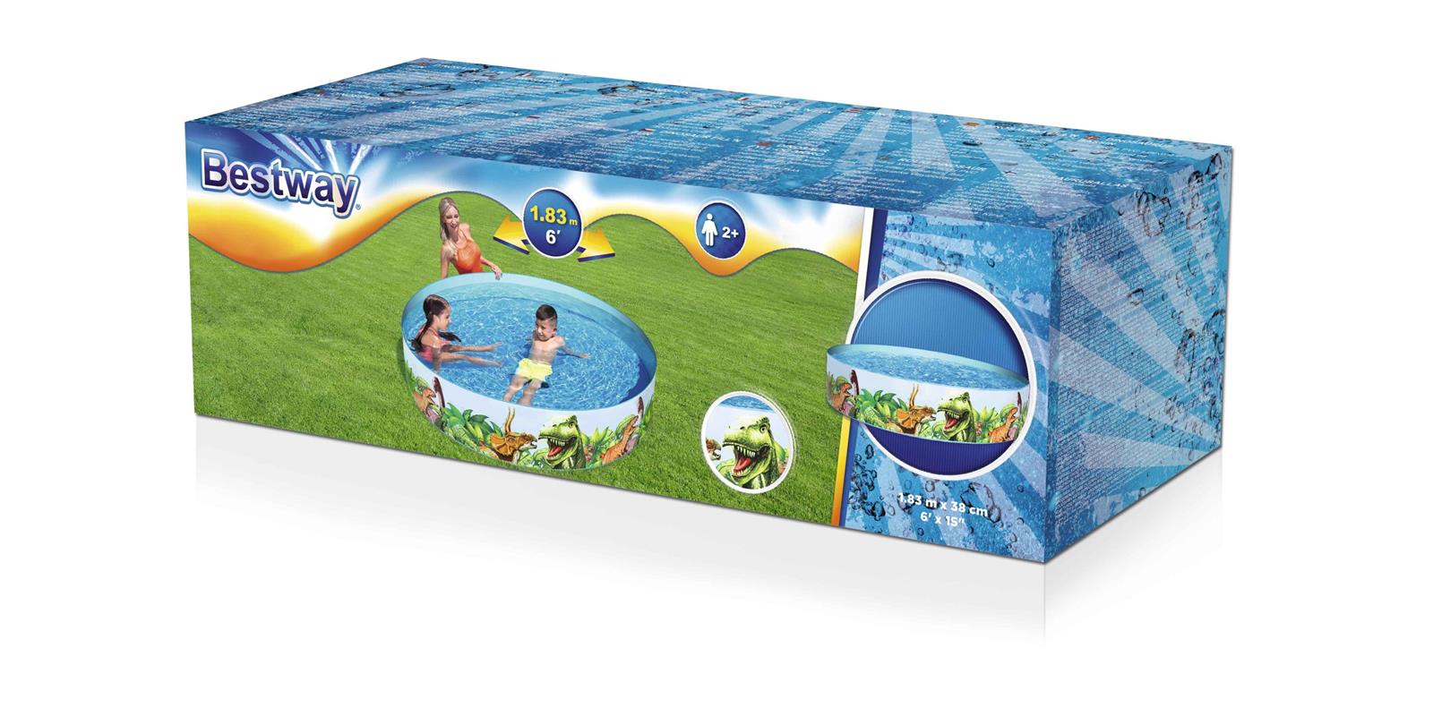 Bestway® ?6' x H15"/?1.83m x H38cm Dinosaur Fill'N Fun