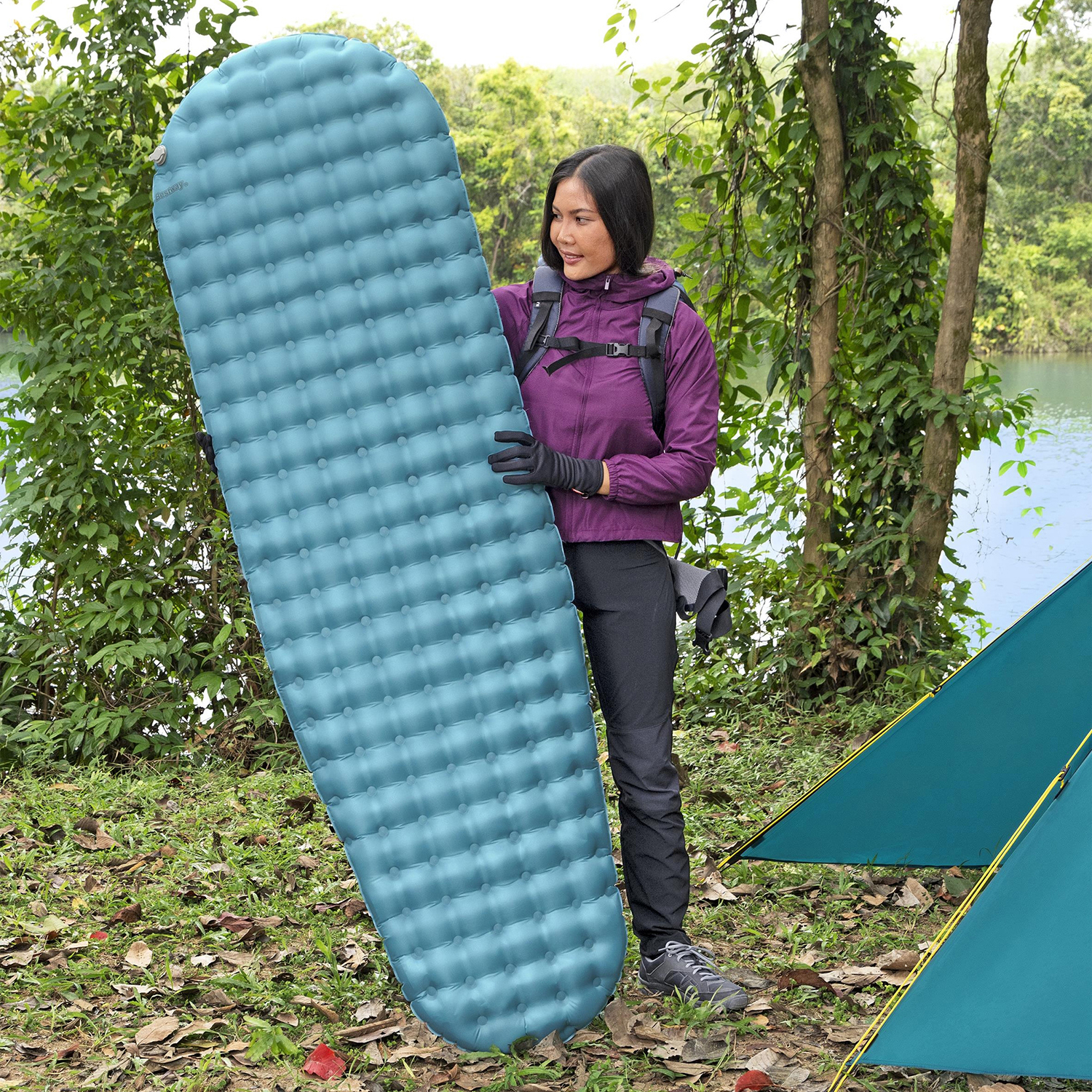 aufblasbare Single-Isomatte AlpineLite™ für Mumienschlafsäcke 183 x 51 x 7,5 cm