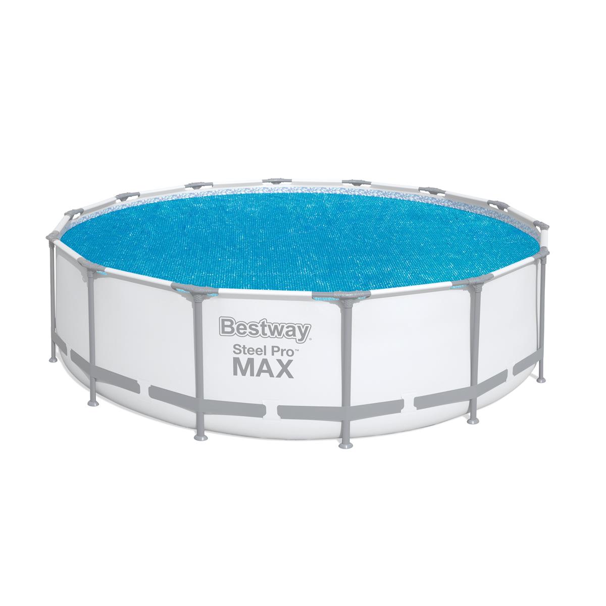 Flowclear™ PE-Solarabdeckplane Ø 417 cm, blau, rund