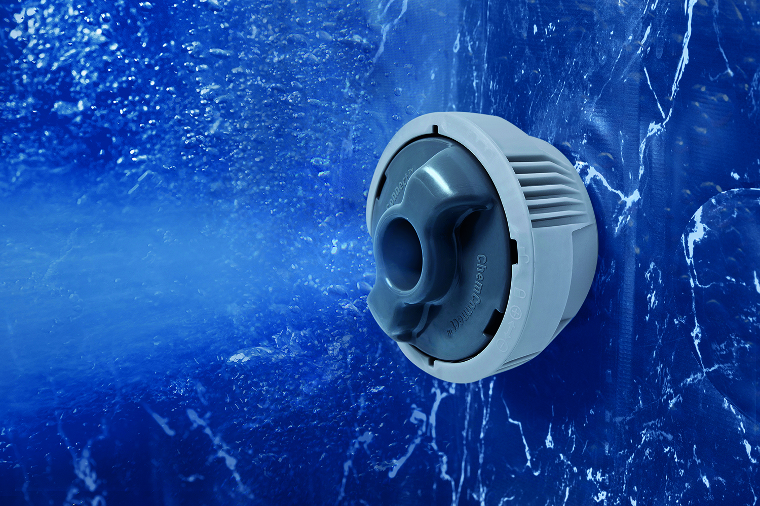 LAY-Z-SPA® Energiespar Whirlpool San Francisco HydroJet Pro™ mit App-Steuerung, für 7 Personen 230 x 230 x 71 cm, Marmor-Optik (Samtgrau)