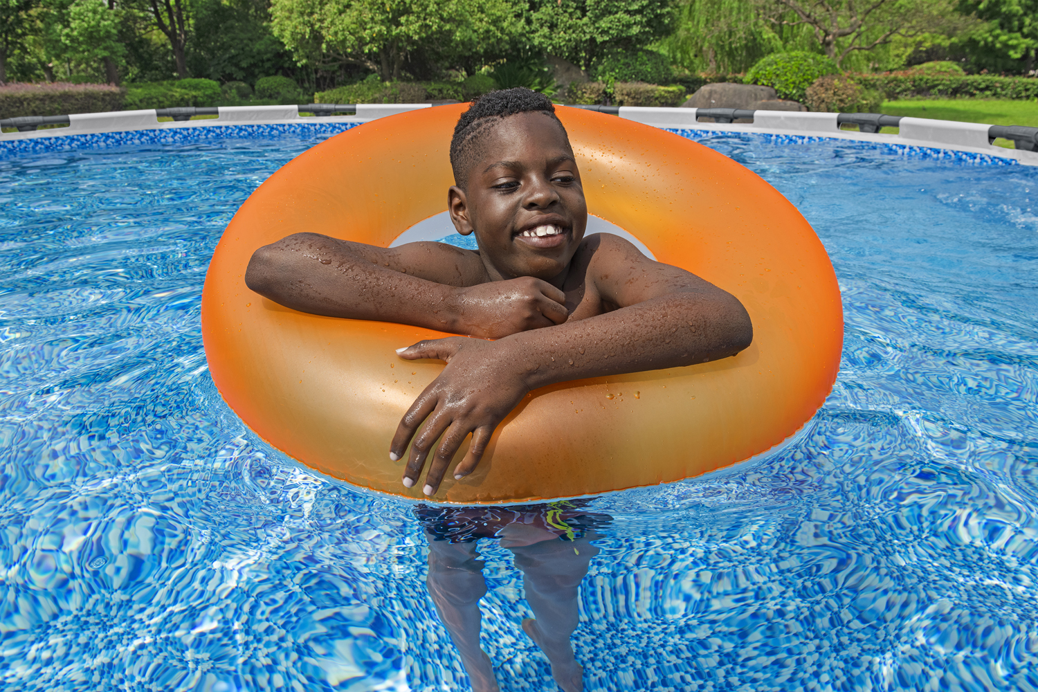 Steel Pro MAX™ Solo Pool ohne Zubehör Ø 396 x 122 cm, lichtgrau, rund