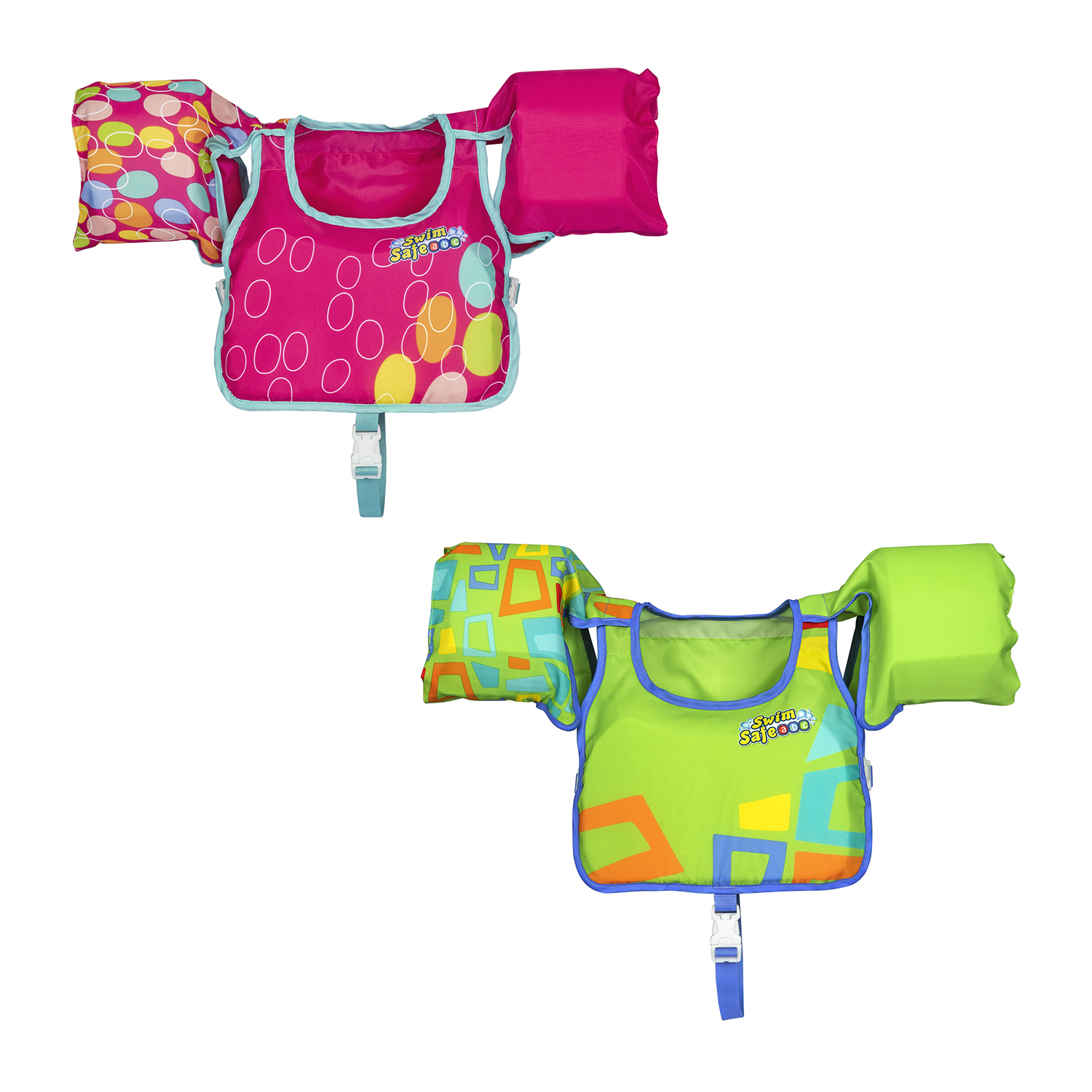 Swim Safe ABC™ Schwimmflügelweste Stufe B AquaStar™ mit Textilbezug 3-6 Jahre, sortiert