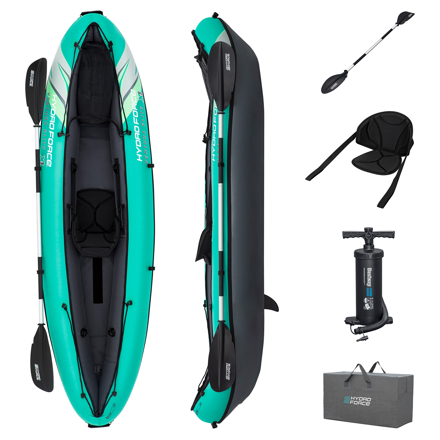 Hydro-Force™ Kajak-Set Ventura Elite™ X1 280 x 86 x 40 cm