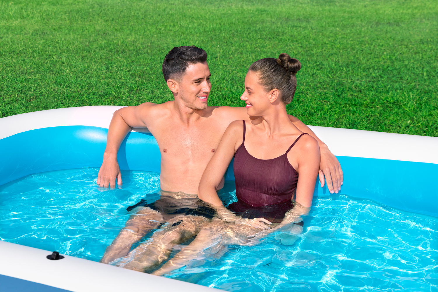 Family Pool Summer Bliss™ mit Sonnenschutzdach 254 x 178 x 140 cm