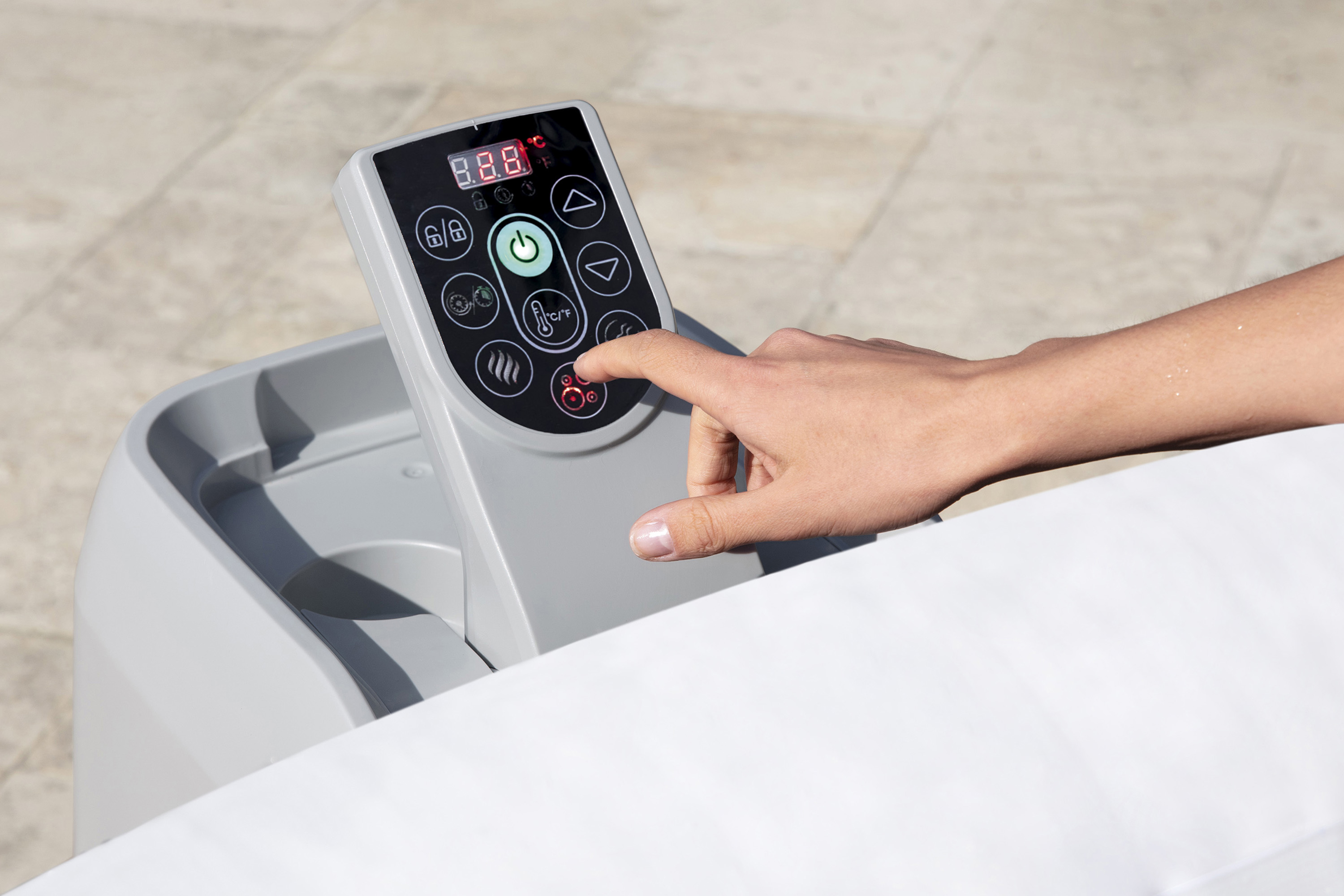 LAY-Z-SPA® LED Whirlpool Hollywood AirJet™ Ø 196 x 66 cm, rund