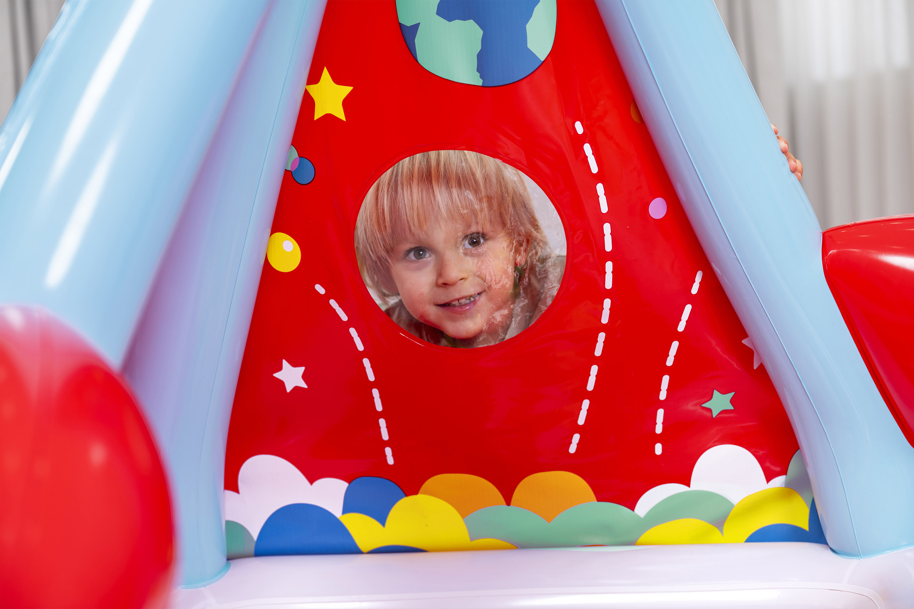 Bällebad Mondrakete 114 x 89 x 91 cm